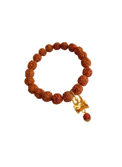 Mahadev Shiva Trishul Rudraksha Beads Bracelet By Menjewell